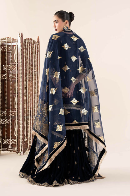 Maria B | Pre Fall 25 | SF-W25-43-Navy Blue by Maria B - Designer Dress - Type : Ladies Clothes - Available at Saira Sultan - 100% Original 