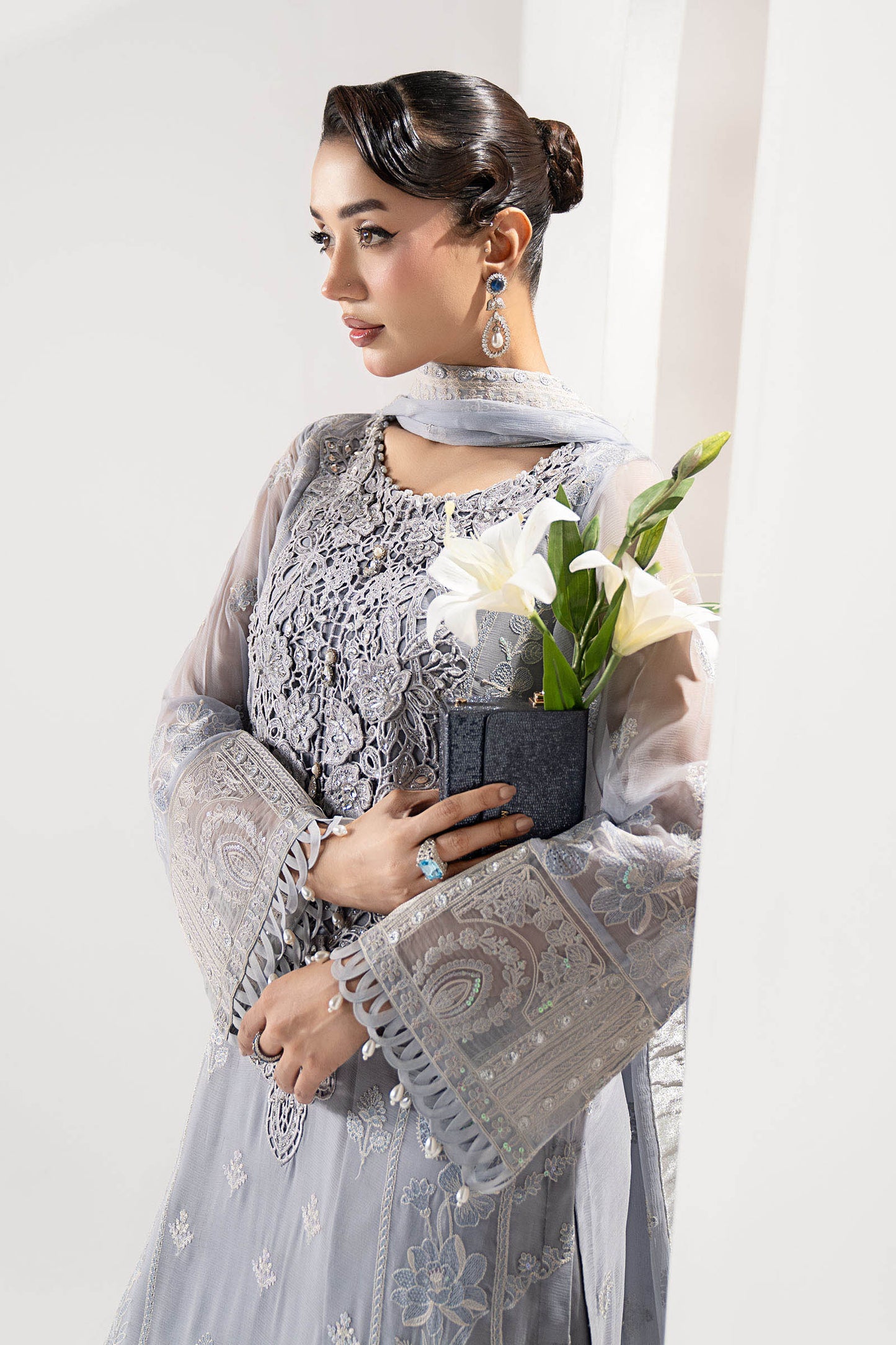 Maria B | Pre fall Dresses | SF-W25-47 I - Pakistani Designer Dress - by Maria B - Type : Ladies Clothes - 100% Original at Saira Sultan