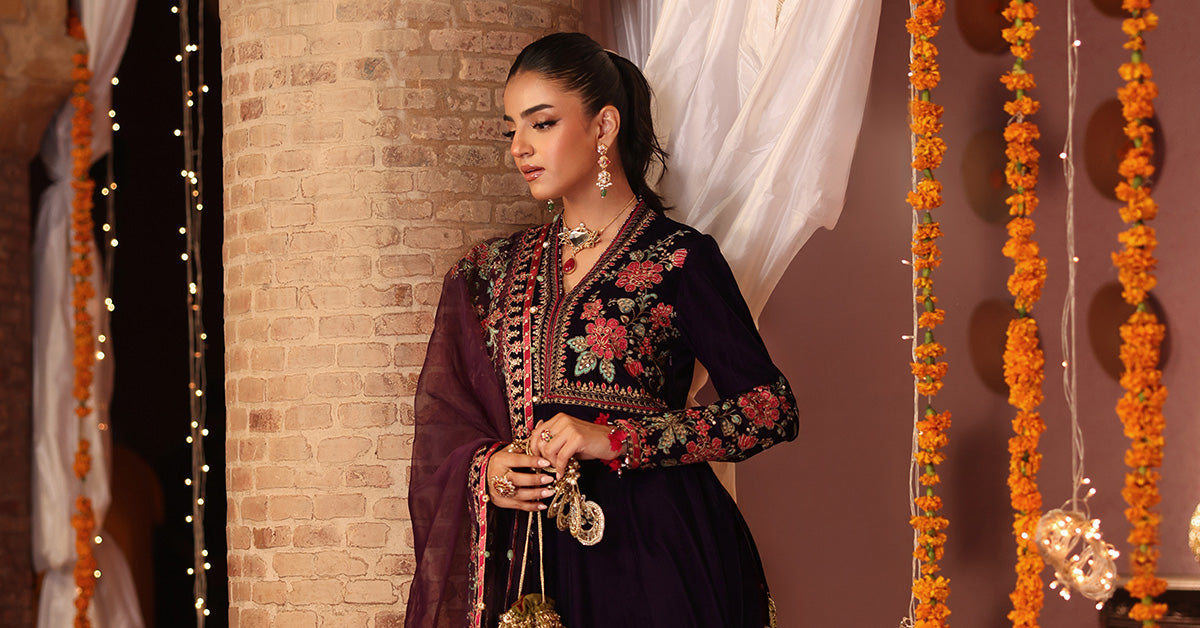 Maria B | Shehnai Luxury Formals | SF-W25-59 by Maria B - Designer Dress - Type : Ladies Clothes - Available at Saira Sultan - 100% Original 