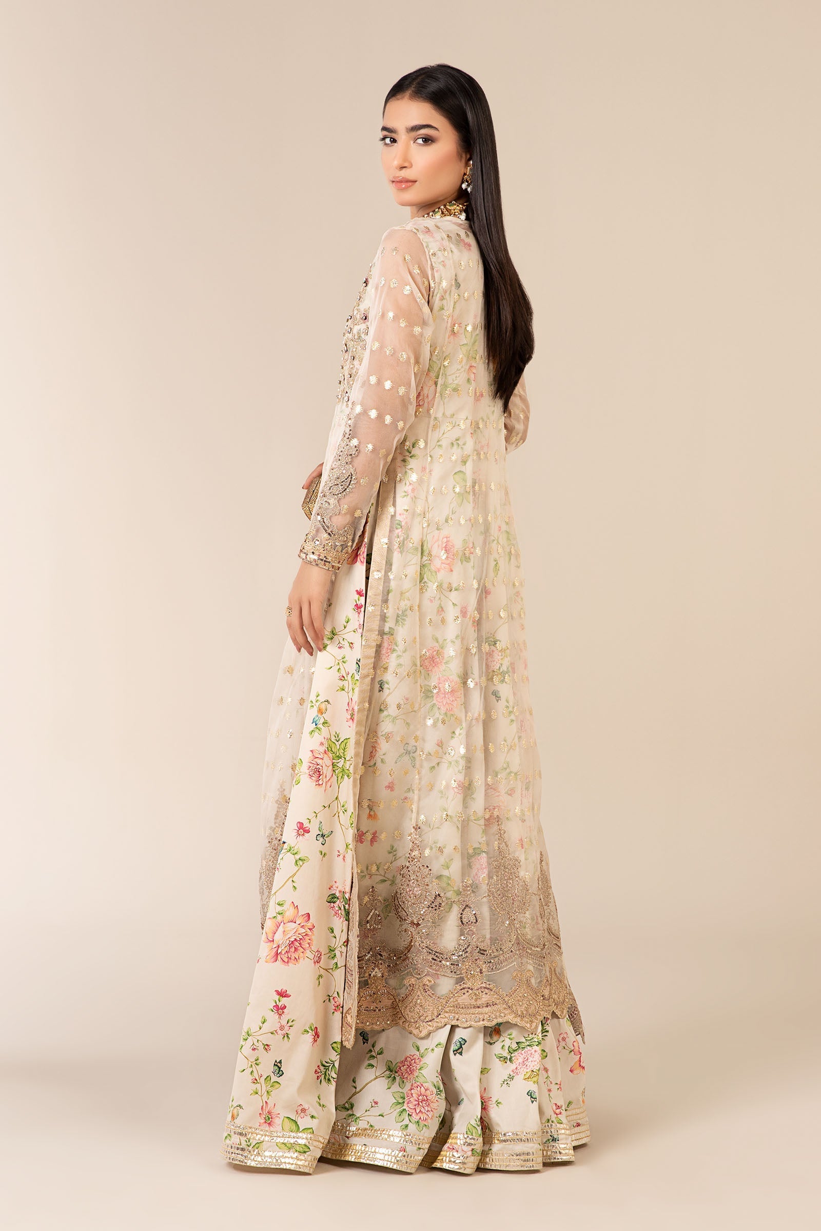 Maria B | Formal Wears | SF-EF25-37 S Off White Organza
