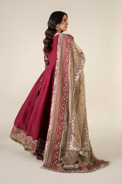 Maria B | Formal Wears | SF-EF25-27 S Magenta Raw Silk