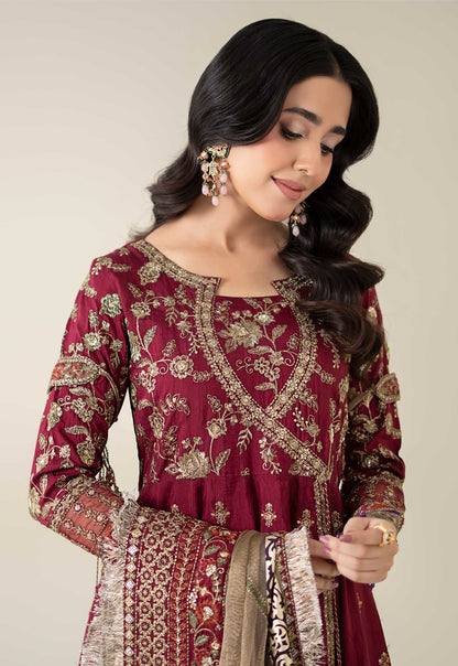Maria B | Formal Wears | SF-EF25-27 M Magenta Raw Silk