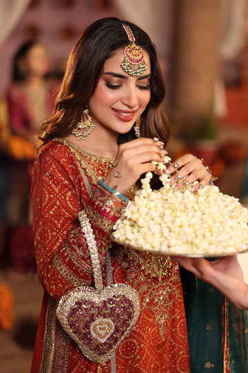 Maria B | Shehnai Luxury Formals | SF-W25-08 by Maria B - Designer Dress - Type : Ladies Clothes - Available at Saira Sultan - 100% Original 