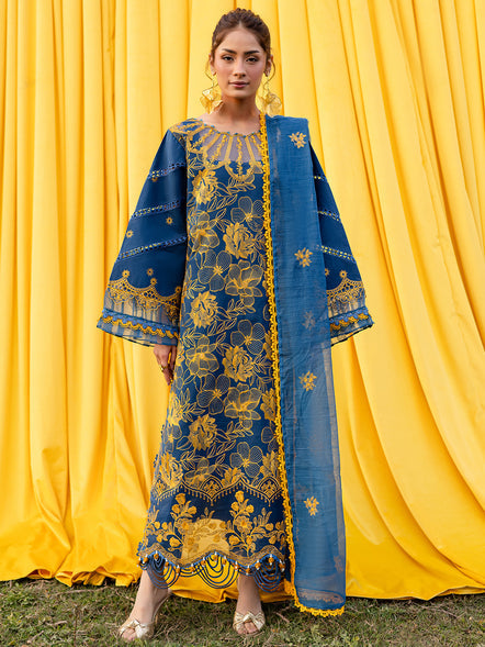 Parishay | Shangrila Summer Edit 25 | SHG - 01 XS Blue Lawn