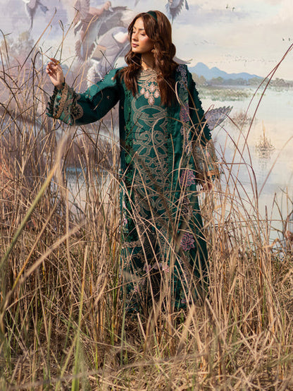 Parishay | Shangrila Summer Edit 25 | SHG - 03 L Teal Green Lawn