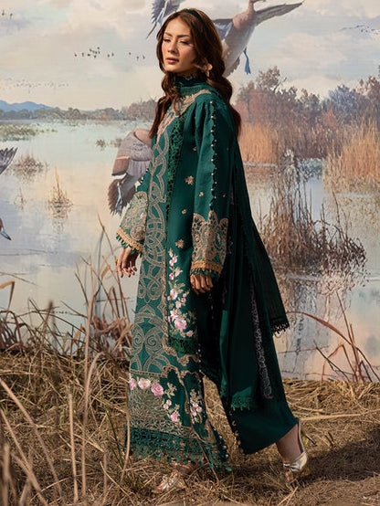 Parishay | Shangrila Summer Edit 25 | SHG - 03 Custom Size Teal Green Lawn