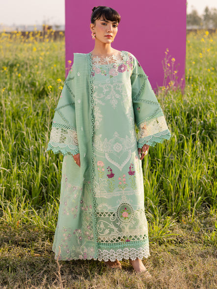 Parishay | Shangrila Summer Edit 25 | SHG - 07 XS Aqua Blue Lawn