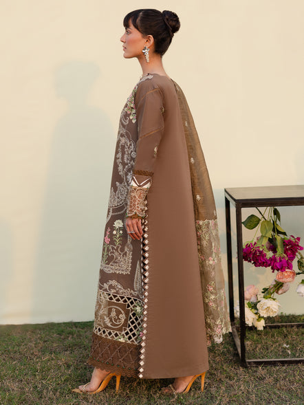 Parishay | Shangrila Summer Edit 25 | SHG - 08 L Mustard Brown Lawn