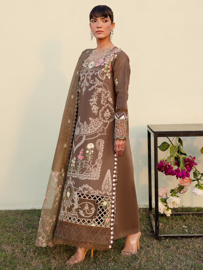 Parishay | Shangrila Summer Edit 25 | SHG - 08 XL Mustard Brown Lawn