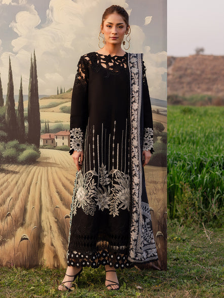 Parishay | Shangrila Summer Edit 25 | SHG - 09 XS Black Lawn
