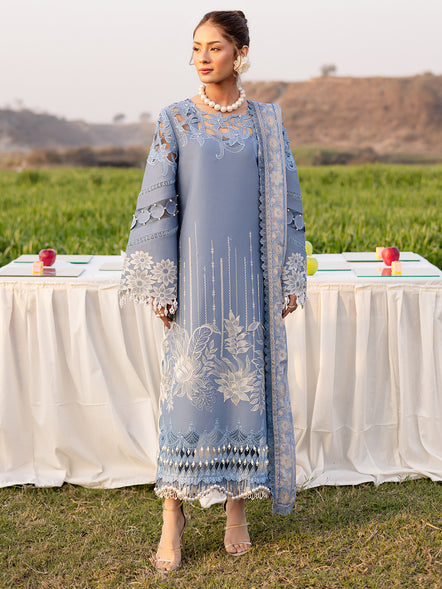 Parishay | Shangrila Summer Edit 25 | SHG - 10 XS Blue Gray Lawn