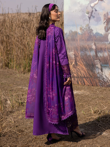 Parishay | Shangrila Summer Edit 25 | SHG - 11 S Dark Purple Lawn