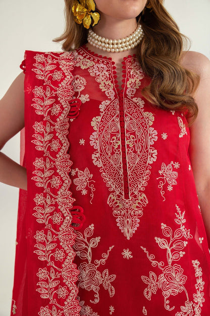 Sable Vogue | Luxury Lawn 25 | SL-02-25-V2 S Red Lawn