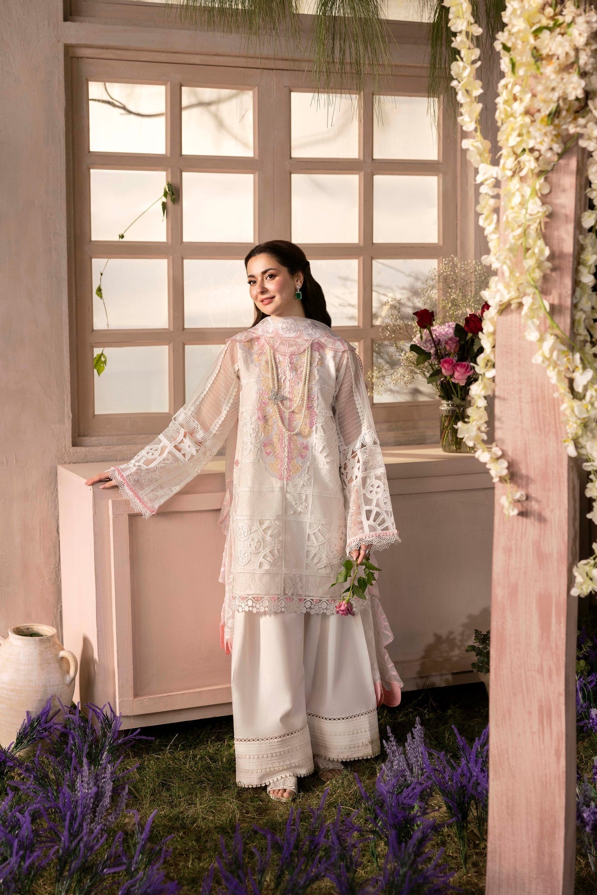 Sable Vogue | Luxury Formal 25 | SL-03-25-V1 Custom Size Off White Net