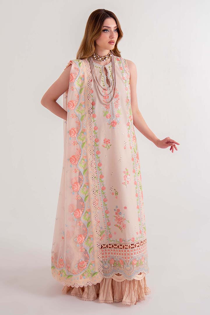 Sable Vogue | Luxury Lawn 25 | SL-03-25-V2 XS Pale Peach Lawn