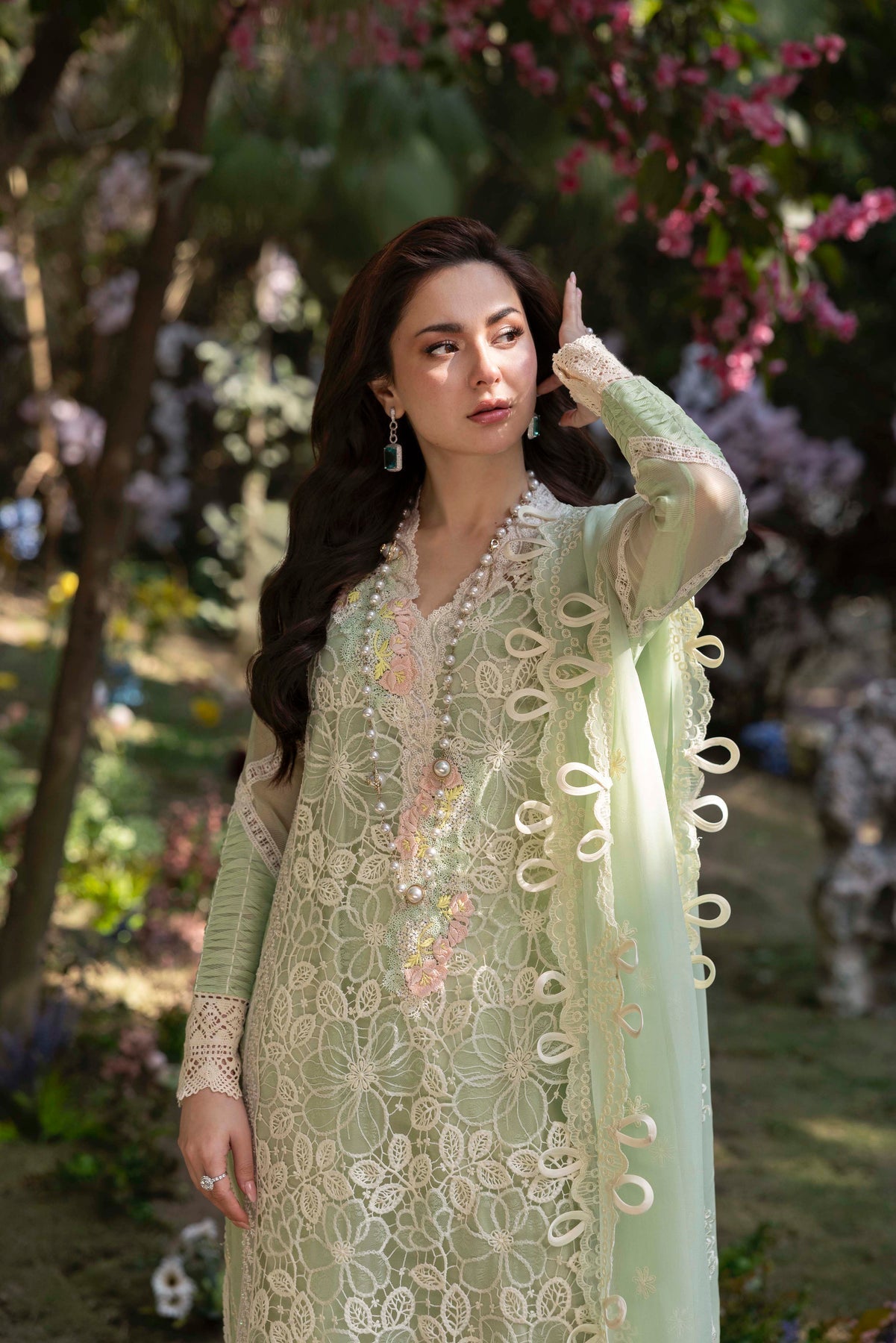 Sable Vogue | Luxury Formal 25 | SL-06-25-V1 M Apple Green Net