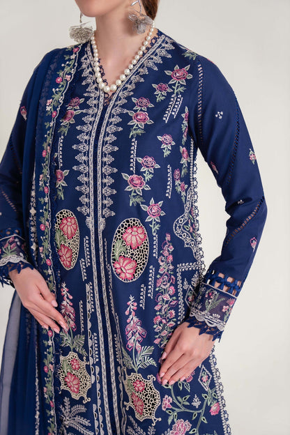 Sable Vogue | Luxury Lawn 25 | SL-07-25-V2 S Navy Blue Lawn