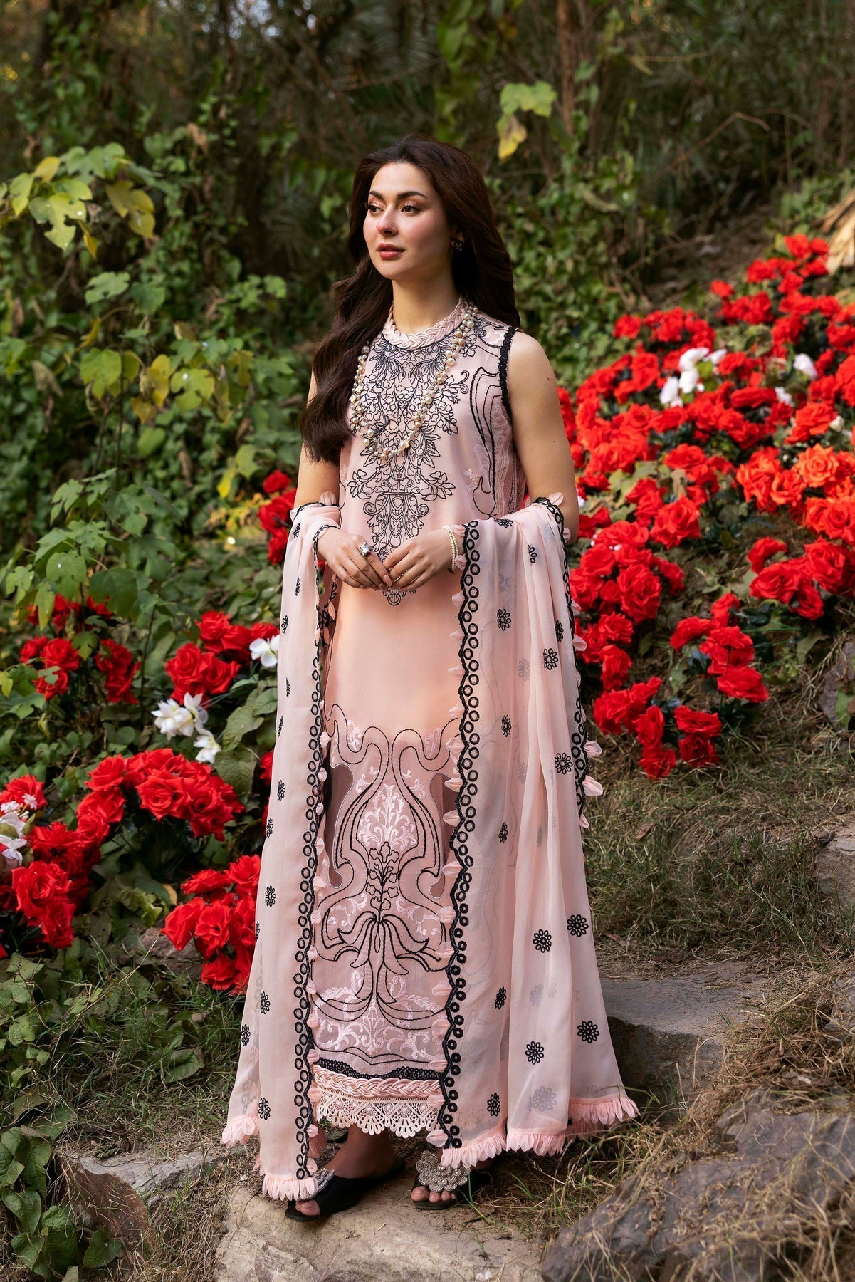 Sable Vogue | Luxury Formal 25 | SL-08-25-V1 XS Peach Pink Net