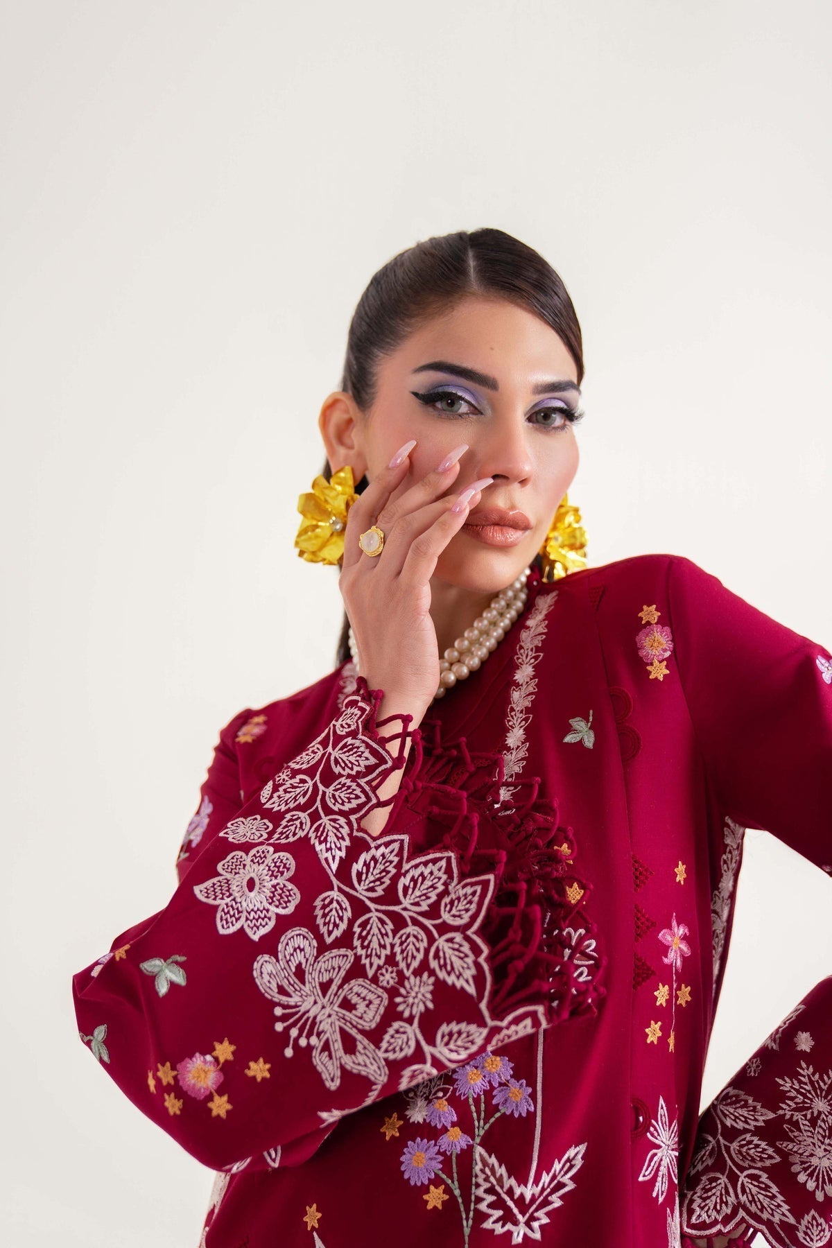 Sable Vogue | Luxury Lawn 25 | SL-08-25-V2 XL Haute Red Lawn