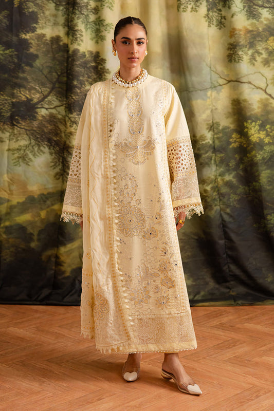 Marjjan | Guzel Lawn | SMC 203-A (Yellow) - Pakistani Designer Dress - by Marjjan - Type : Ladies Clothes - 100% Original at Saira Sultan