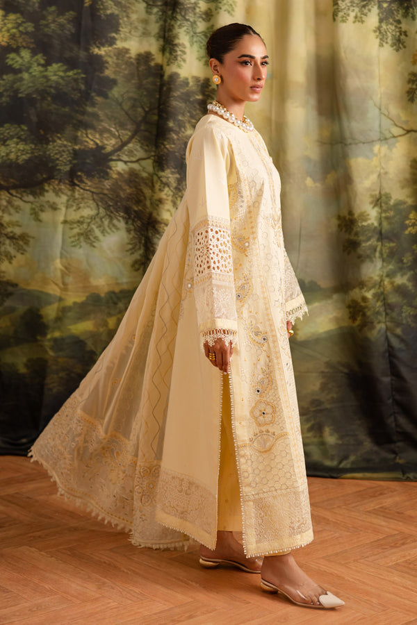 Marjjan | Guzel Lawn | SMC 203-A (Yellow) - Pakistani Designer Dress - by Marjjan - Type : Ladies Clothes - 100% Original at Saira Sultan