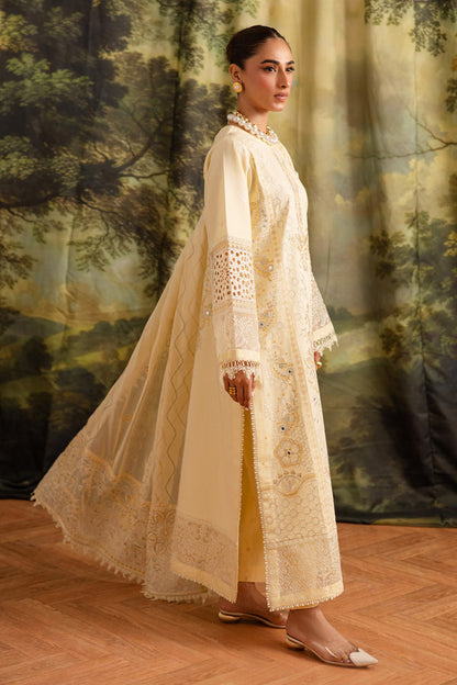 Marjjan | Guzel Lawn | SMC 203-A (Yellow) - Pakistani Designer Dress - by Marjjan - Type : Ladies Clothes - 100% Original at Saira Sultan