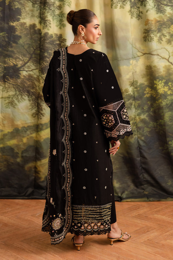 Marjjan | Guzel Lawn | SMC 204-A (Black) - Pakistani Designer Dress - by Marjjan - Type : Ladies Clothes - 100% Original at Saira Sultan