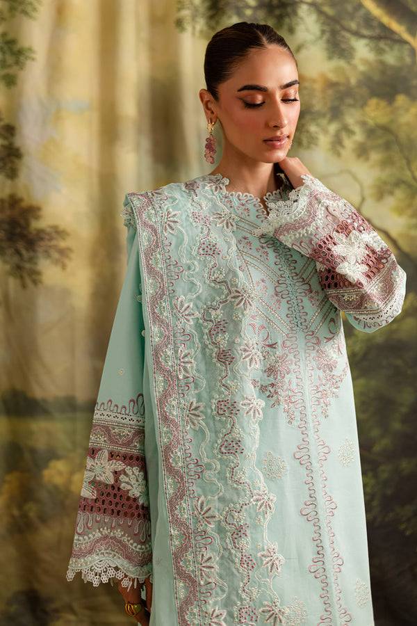 Marjjan | Guzel Lawn | SMC 208-B (Ferozi) - Pakistani Designer Dress - by Marjjan - Type : Ladies Clothes - 100% Original at Saira Sultan