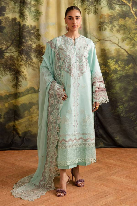 Marjjan | Guzel Lawn | SMC 208-B (Ferozi) - Pakistani Designer Dress - by Marjjan - Type : Ladies Clothes - 100% Original at Saira Sultan