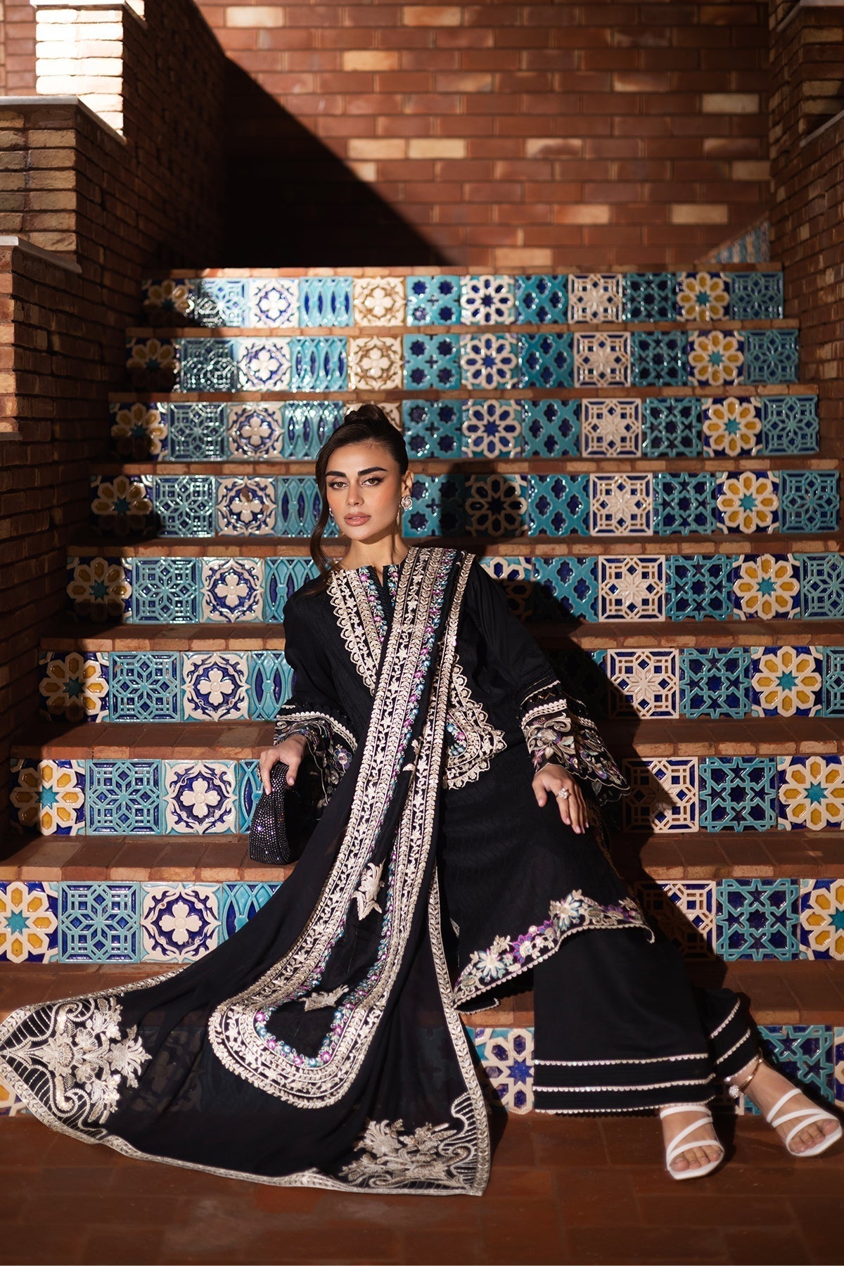 Imrozia Premium | Naya Luxury Eid Edit |SP-53 LAMIA L Black Lawn