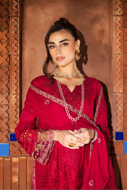 Imrozia Premium | Naya Luxury Eid Edit | SP-54 RINZA L pale red Lawn