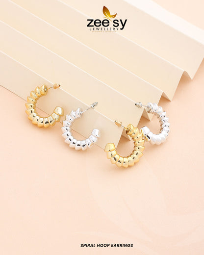 Spiral Hoop Earrings