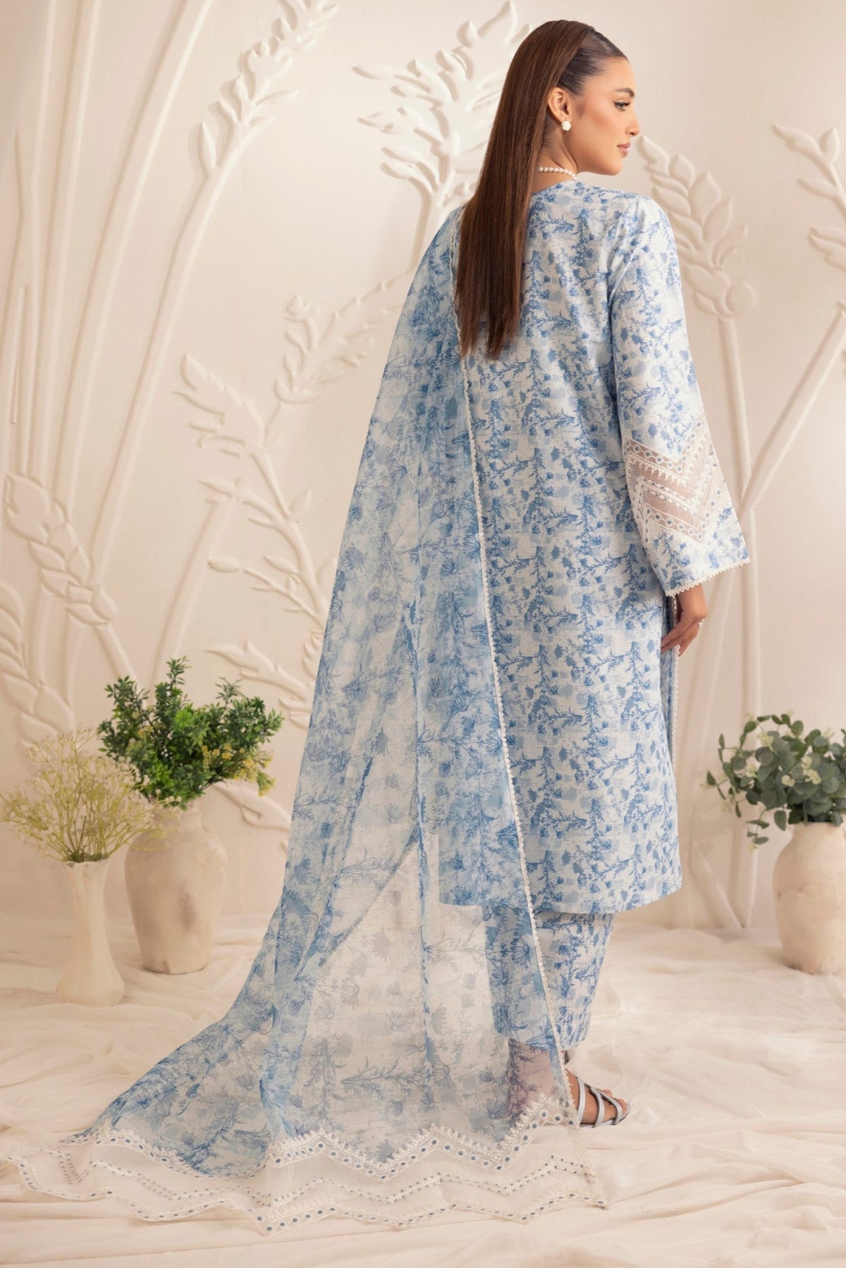 Mohagni | Tulip 25 | SPL-02 S Light Blue Silk lawn