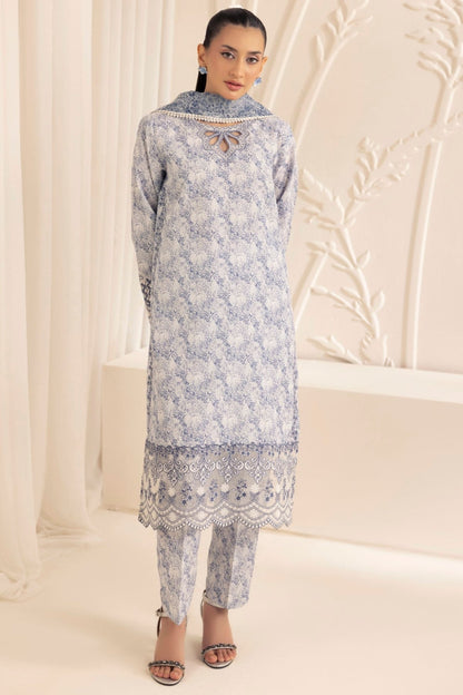 Mohagni | Tulip 25 | SPL-03 XL White Silk lawn