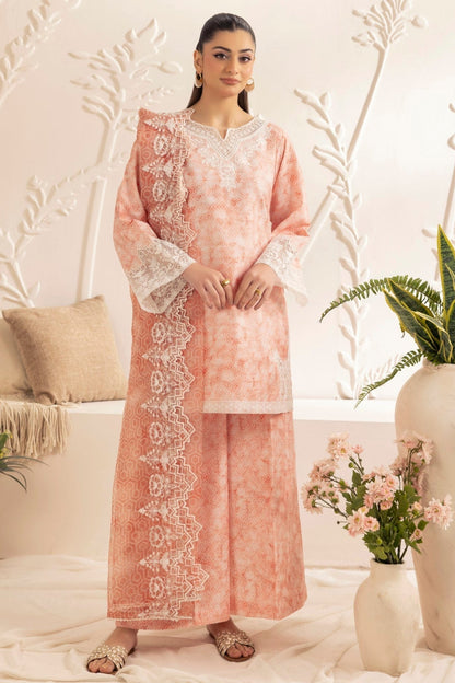 Mohagni | Tulip 25 | SPL-04 XL Pale Peach Silk lawn