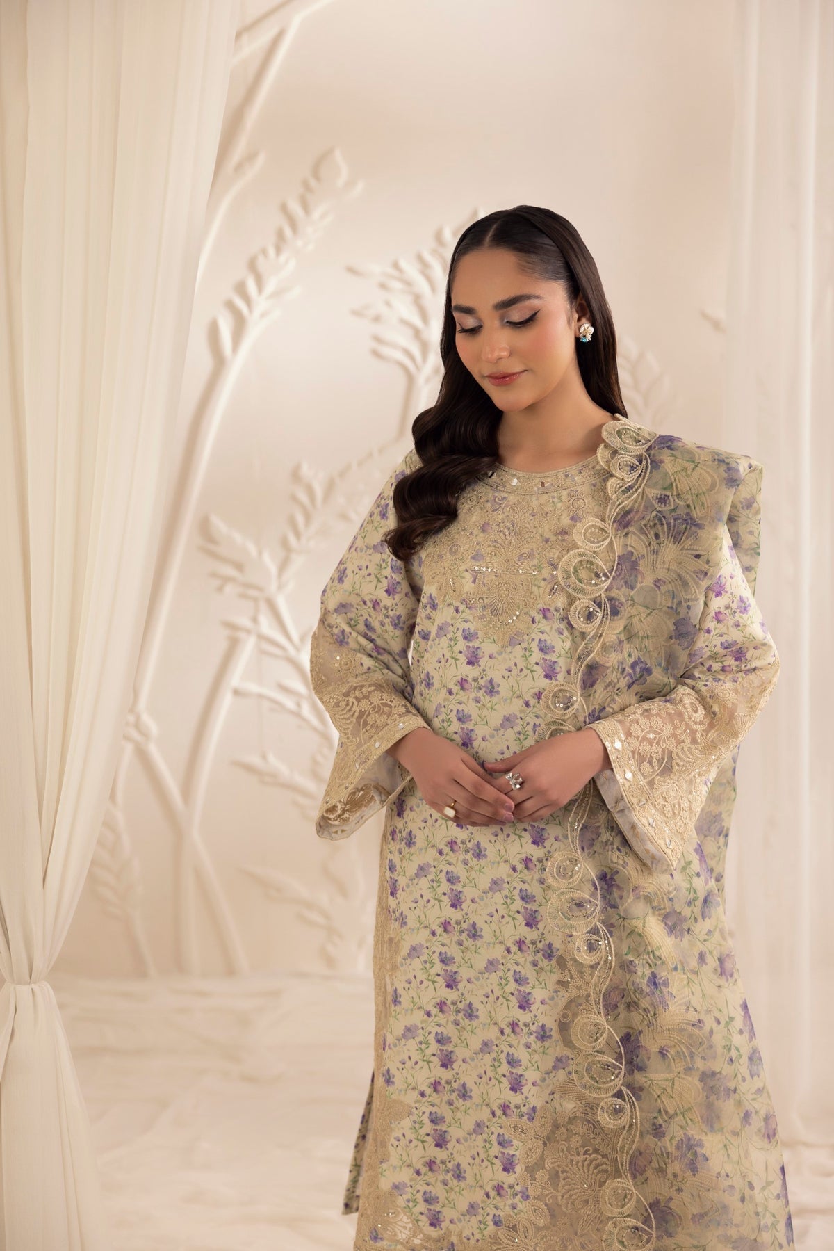 Mohagni | Tulip 25 | SPL-06 M Multi Silk lawn
