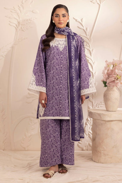 Mohagni | Tulip 25 | SPL-07 XS Dark Purple Silk lawn