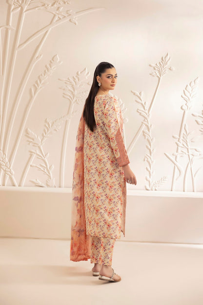 Mohagni | Tulip 25 | SPL-09 S Pale Peach Silk lawn