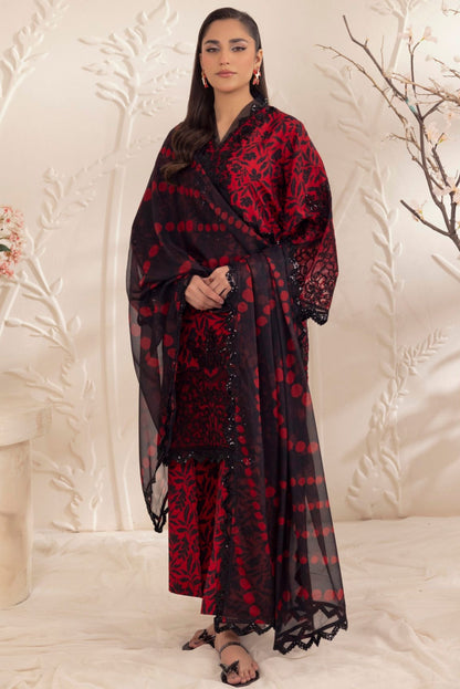 Mohagni | Tulip 25 | SPL-13 L Haute Red Silk lawn