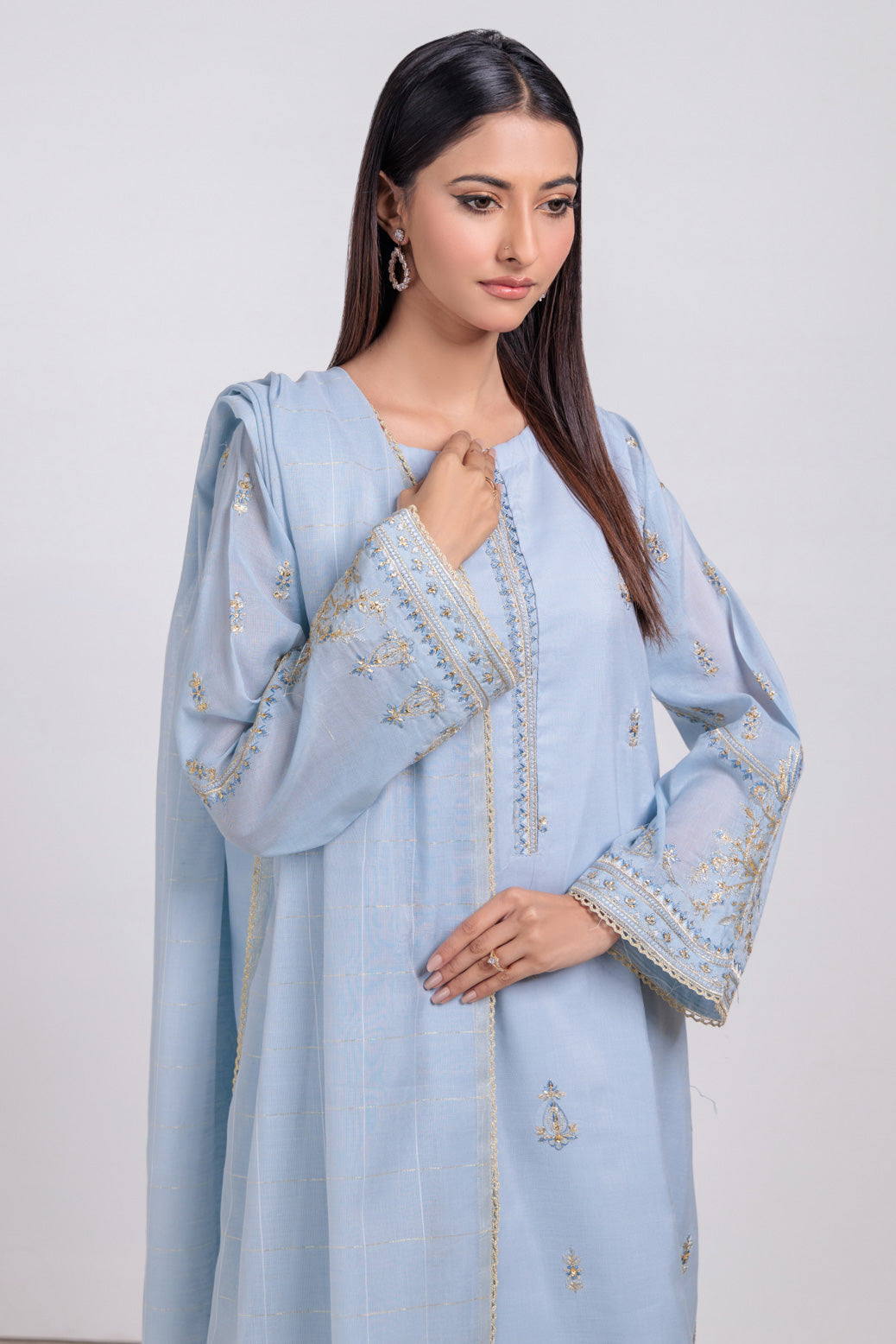 Bonanza Satrangi | P Blue Fancy 3 Piece (SS5243P50) 12 Blue
