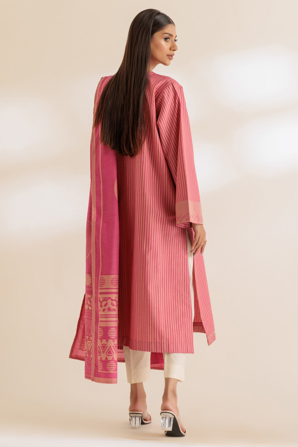 Bonanza Satrangi | Pink Jacquard 2 Piece (SS6242P35) 16 Pink