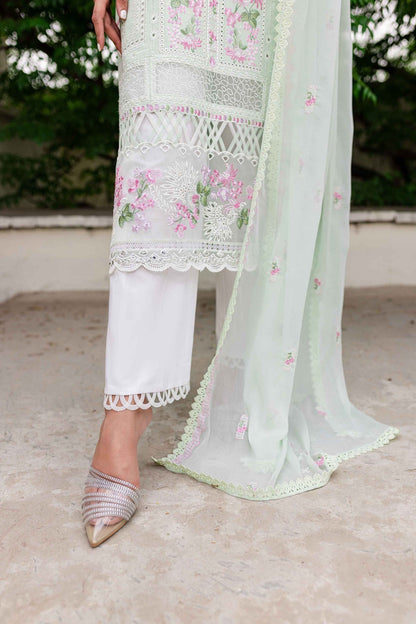 Sable Vogue | Shiree Lawn 24 | Mint Garden - Pakistani Designer Dress - by Sable Vogue | Type: Luxury - 100% Original at Saira Sultan