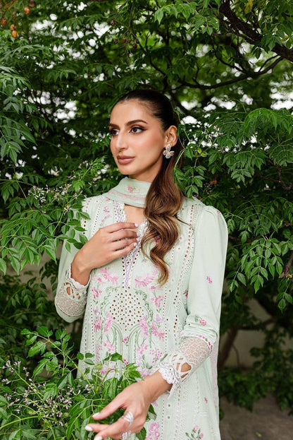 Sable Vogue | Shiree Lawn 24 | Mint Garden - Pakistani Designer Dress - by Sable Vogue | Type: Luxury - 100% Original at Saira Sultan