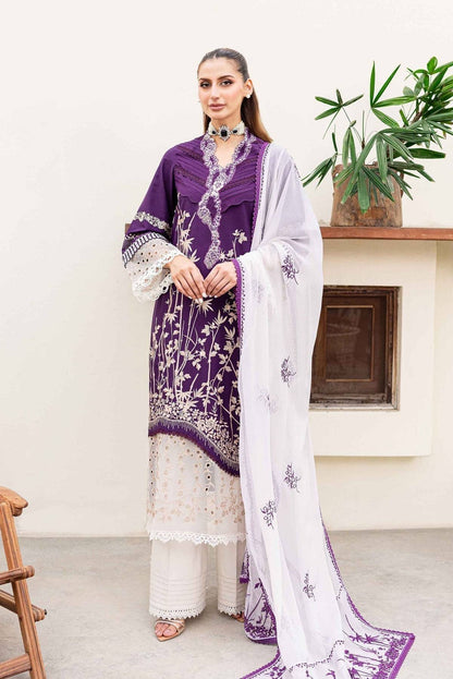 Sable Vogue | Shiree Lawn 24 | Plum Orchid - Pakistani Designer Dress - by Sable Vogue | Type: Luxury - 100% Original at Saira Sultan