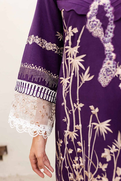 Sable Vogue | Shiree Lawn 24 | Plum Orchid - Pakistani Designer Dress - by Sable Vogue | Type: Luxury - 100% Original at Saira Sultan
