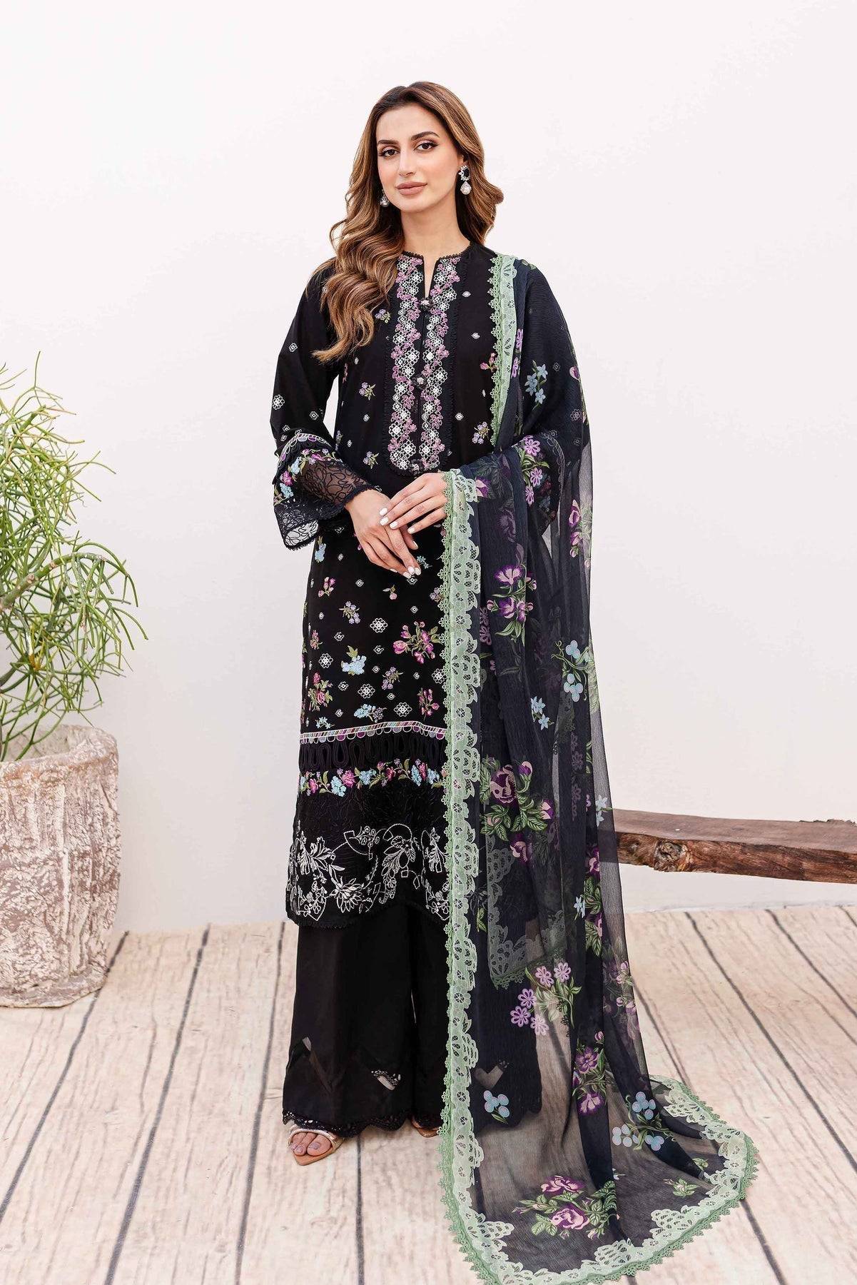 Sable Vogue | Shiree Lawn 24 | Aster - Pakistani Designer Dress - by Sable Vogue | Type: Luxury - 100% Original at Saira Sultan