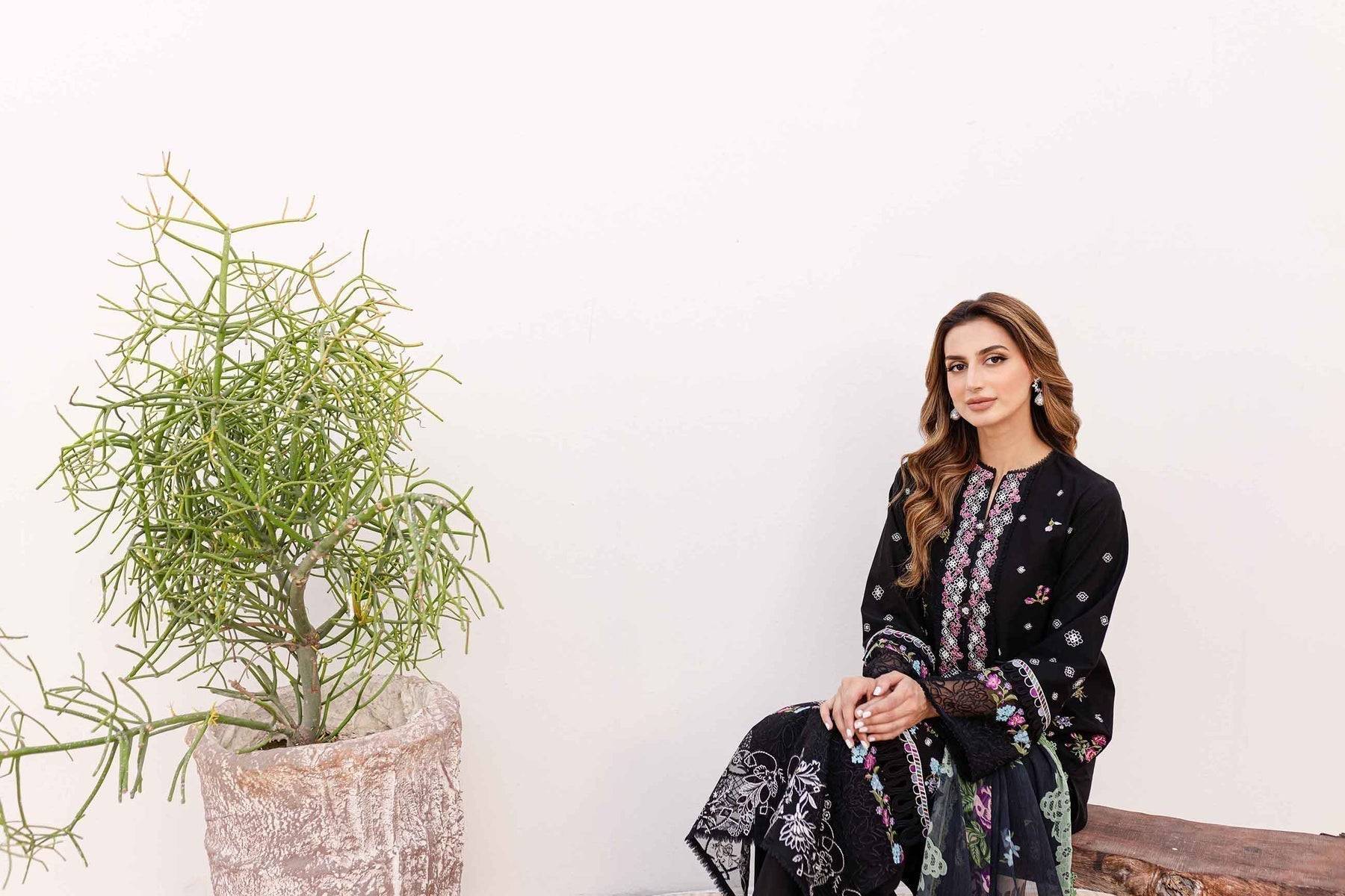 Sable Vogue | Shiree Lawn 24 | Aster - Pakistani Designer Dress - by Sable Vogue | Type: Luxury - 100% Original at Saira Sultan