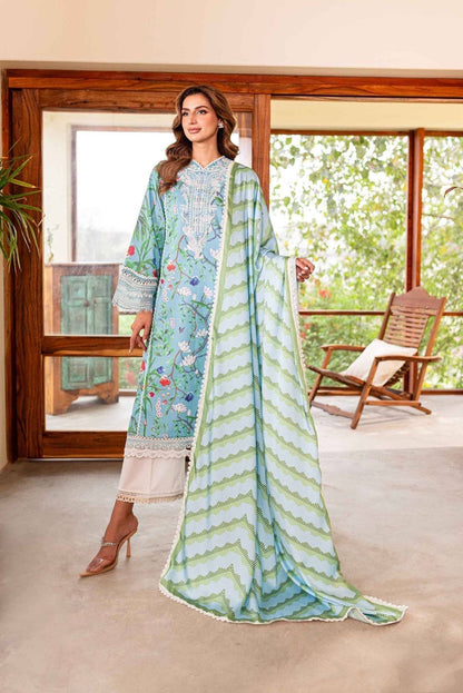 Sable Vogue | Shiree Lawn 24 | Flower Of Paradise - Pakistani Designer Dress - by Sable Vogue | Type: Luxury - 100% Original at Saira Sultan