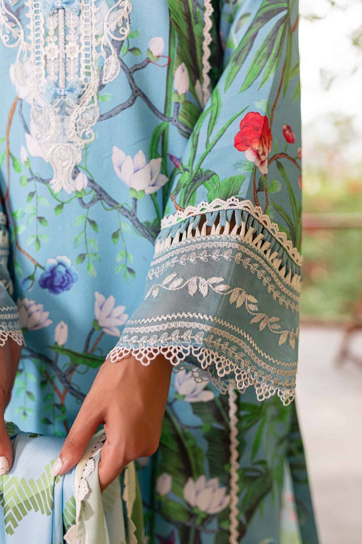 Sable Vogue | Shiree Lawn 24 | Flower Of Paradise - Pakistani Designer Dress - by Sable Vogue | Type: Luxury - 100% Original at Saira Sultan