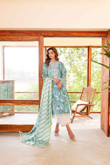 Sable Vogue | Shiree Lawn 24 | Flower Of Paradise - Pakistani Designer Dress - by Sable Vogue | Type: Luxury - 100% Original at Saira Sultan